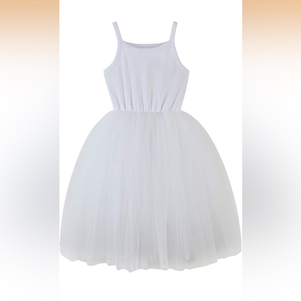 Baby Girls Tutu Dress Long Sleeve Toddler Sleeveless Infant Tulle Sundress - Picture 2 of 4